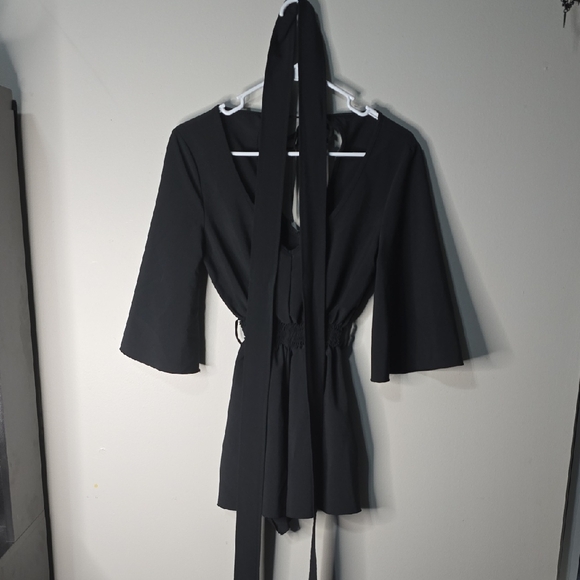 Blackmilk Pants - Black Milk Black Kimono Playsuit